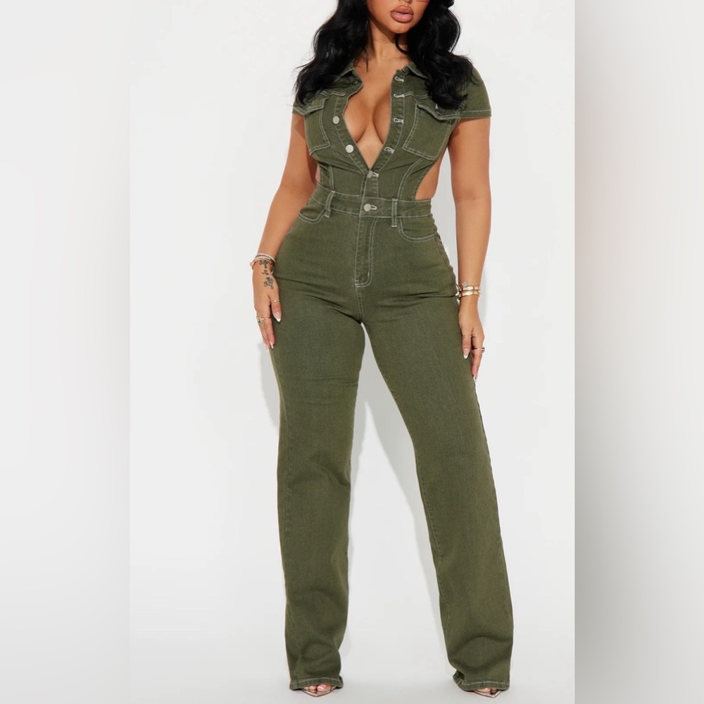 Olive Green Women's Jeans